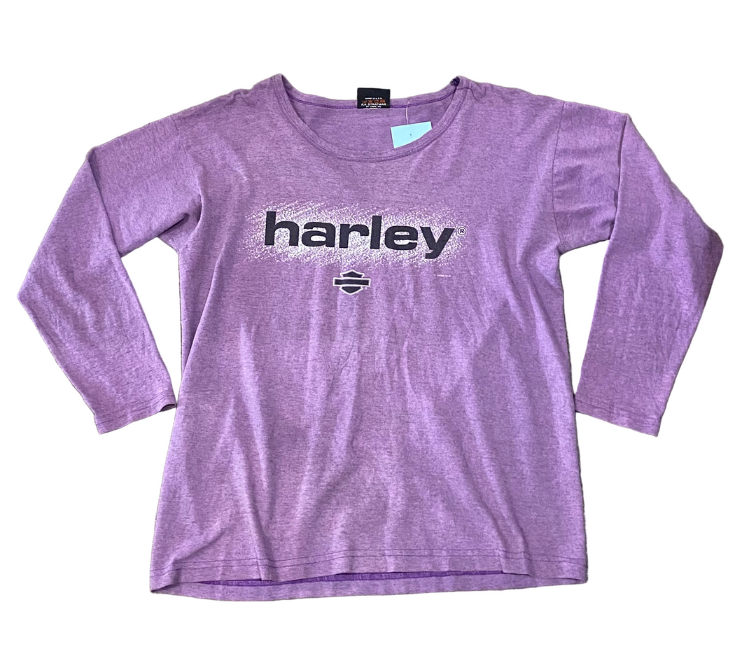 Vintage 1996 Harley Davidson “harley” Purple Women’s Longsleeve
