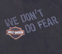 Load image into Gallery viewer, Harley Davidson “We Don’t Do Fear Exeter, RI Black Muscle