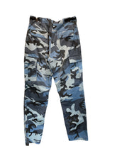Load image into Gallery viewer, Blue Camo Cargo Pants