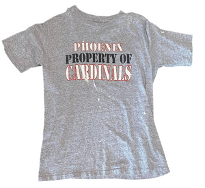 Phoenix Cardinals "Property of Cardinals" Grey T-Shirt