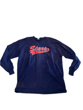 Load image into Gallery viewer, Troy Baseball Boosters “Stars” Navy Longsleeve Shirt