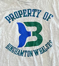 Load image into Gallery viewer, Vintage Binghamton Whalers Ice Hockey Grey T-Shirt