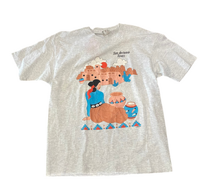 Vintage San Antonio, Texas Pueblos Grey T-Shirt
