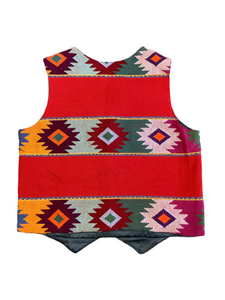Multicolor woven vest