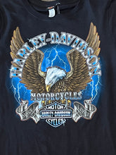 Load image into Gallery viewer, Harley Davidson Motorcycles Lightning Eagle Black Women’s Top
