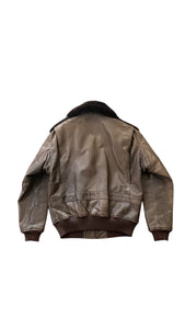 Abercrombie & Fitch Fur Collar Leather Jacket