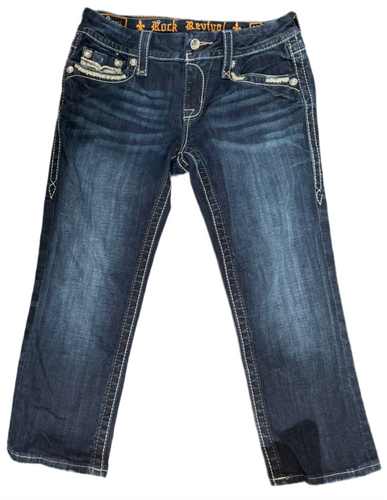 Rock Revival Low Rise Capris