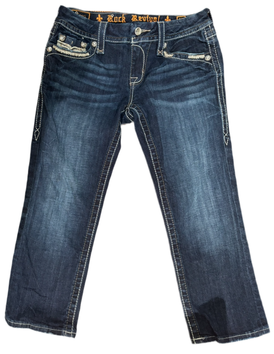 Rock Revival Low Rise Capris