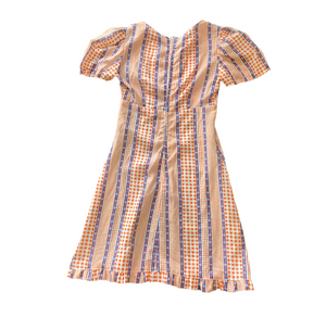 Vintage Plaid and Floral dress