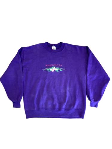 Minnesota State Flower Embroidered Sweatshirt