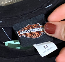 Load image into Gallery viewer, Harley Davidson “Speed and Power” Gothic Font Black T-Shirt