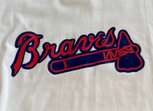 Load image into Gallery viewer, Braves Dual-Button Cream T-Shirt