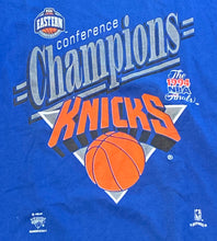 Load image into Gallery viewer, 1994 New York Knicks NBA Conference Champions Blue T-Shirt