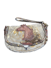 Load image into Gallery viewer, Western Hide Embellished Purse With Leather Detailing