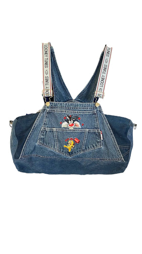 Reworked Looney Toons Overalls Duffle Bag