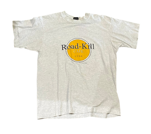 92’ Vintage Road-Kill Cafe Utah Grey T-Shirt
