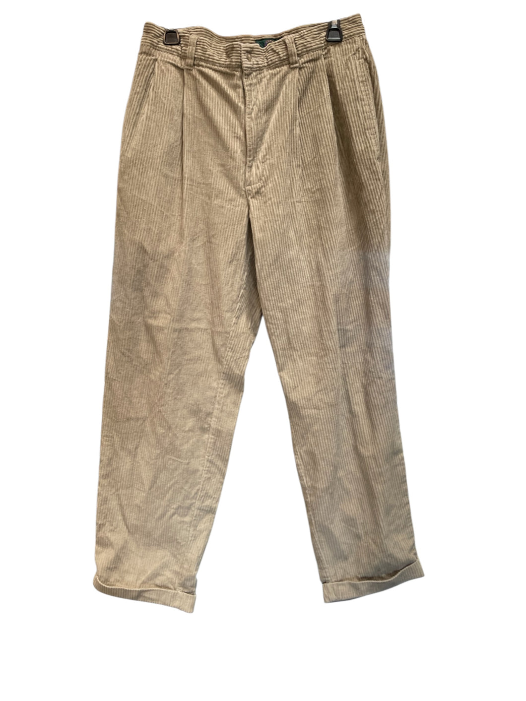 Corduroy Tan Cuffed Pants