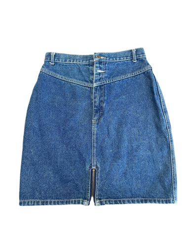 Vintage Bonjour Denim Skirt