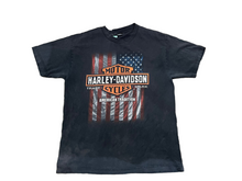 Load image into Gallery viewer, 2011 Harley Davidson American Flag Daytona Beach, FL Grey T-Shirt