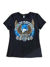 Load image into Gallery viewer, Harley Davidson Motorcycles Lightning Eagle Black Women’s Top