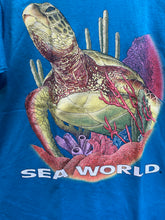 Load image into Gallery viewer, Vintage Sea World Turtle in the Coral Teal T-Shirt