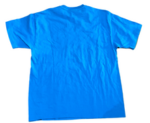 Load image into Gallery viewer, Vintage Hawaii Embroidered Flowers Blue T-Shirt