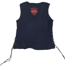 Load image into Gallery viewer, Harley Davidson “American Original” Waist Tie Women’s Black Tank Top