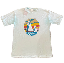 Load image into Gallery viewer, Vintage St. Thomas Virgin Islands “Sailing!” Light Teal T-Shirt