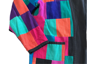 Multicolor checker lightweight jacket