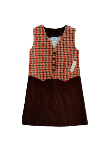Vintage retro houndstooth dress