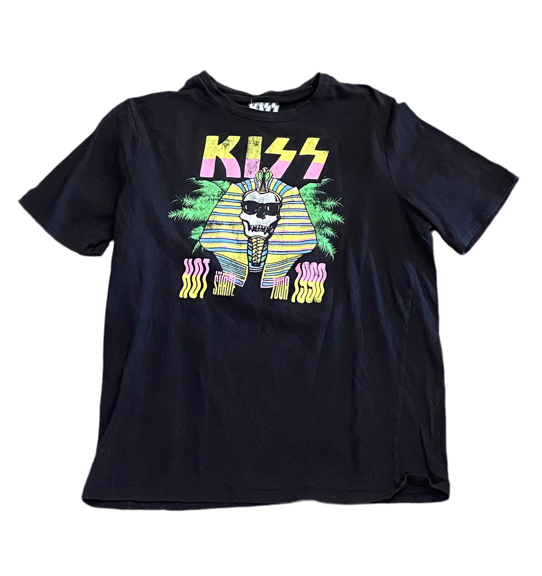 KISS “Hot in the Shade 1990 Tour” Re-Print Black T-Shirt