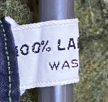Load image into Gallery viewer, Sears 100% Lamb’s Wool Dark Green Sweater