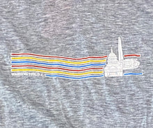 Load image into Gallery viewer, Vintage Washington, D.C. Striped Grey T-Shirt