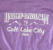 Load image into Gallery viewer, Vintage 1996 Harley Davidson “harley” Purple Women’s Longsleeve