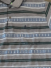 Load image into Gallery viewer, Penguin Club Striped Blue and Green Polo Shirt