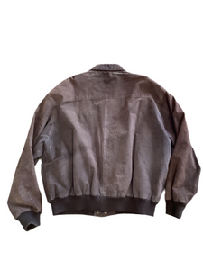Global Identity Leather Aviator Jacket