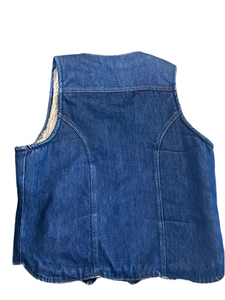 Vintage Wrangler Fur-Lined Denim Vest