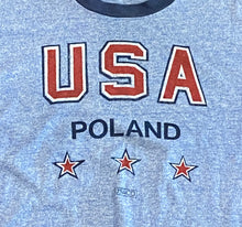 Load image into Gallery viewer, Vintage USA Poland “USACO” Blue Ringer Tee