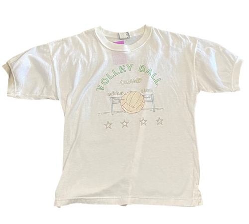 Vintage Adidas Volleyball Team Champ White T-Shirt