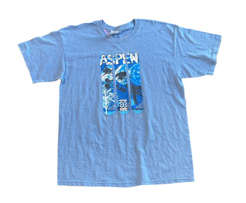 2009 Aspen 13th Winter Games Blue T-Shirt