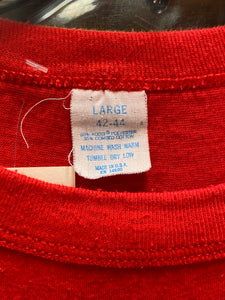 Vintage "World's Best Grandpa" Glittery Red T-Shirt