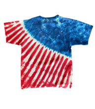 Load image into Gallery viewer, Vintage American Flag Tie Dye Tee