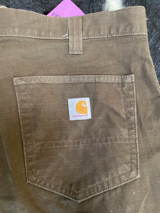 Carhartt "Dark Brown" Relaxed-Fit Pants 34x30