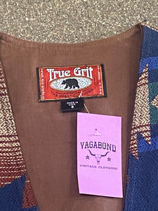 True Grit Southwestern Style Multicolor Vest