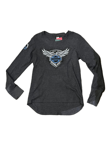 Harley Davidson Paducah, KY Women’s Grey Long Sleeve Top