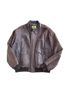 Global Identity Leather Aviator Jacket
