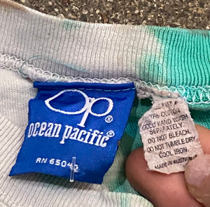 87’ Scorpion Bay “Hot Sauce” Ocean Pacific Green Tie Dye T-Shirt