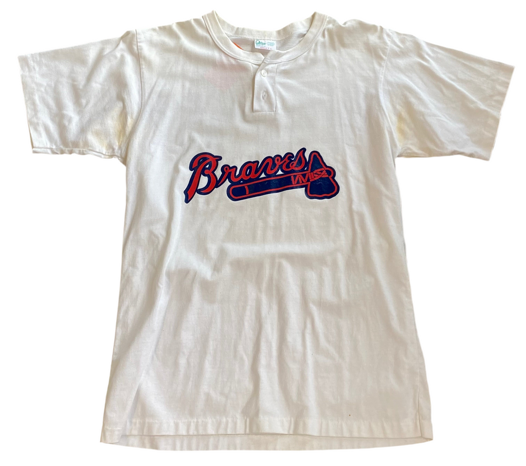 Braves Dual-Button Cream T-Shirt