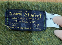 Load image into Gallery viewer, Sears 100% Lamb’s Wool Dark Green Sweater