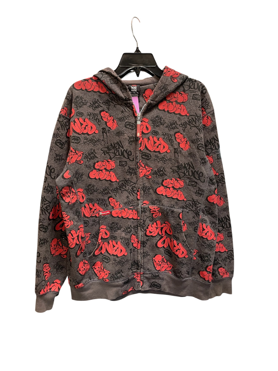 Eckō UnIted Red Graphiti Zip Up Hoodie